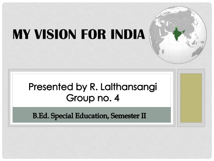 my vision for india