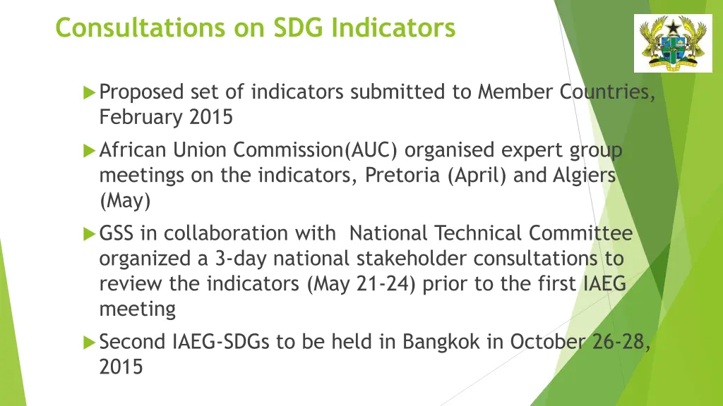 consultations on sdg indicators
