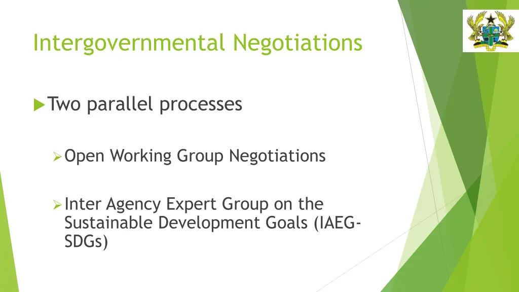 intergovernmental negotiations