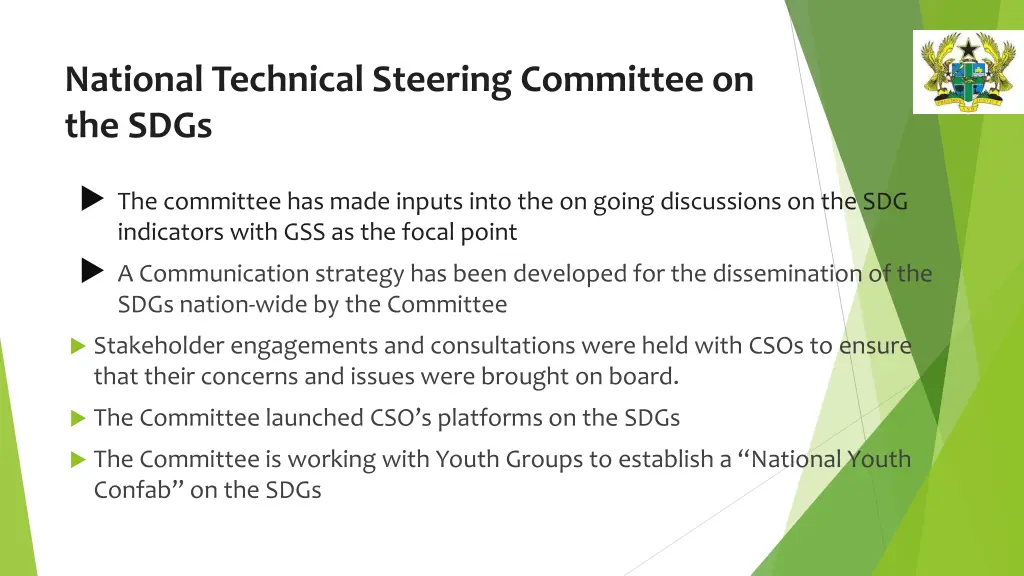 national technical steering committee on the sdgs 1