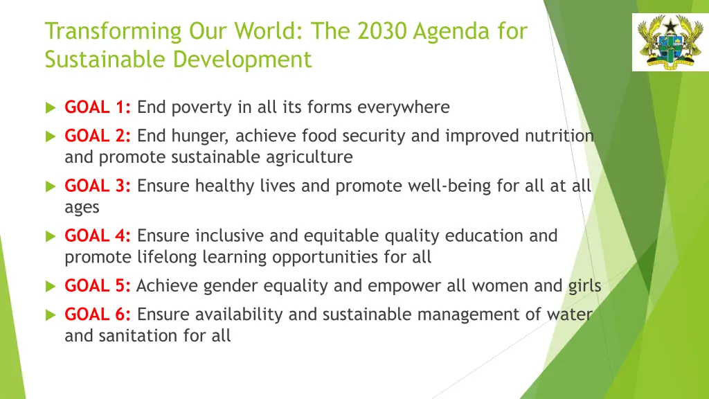 transforming our world the 2030 agenda