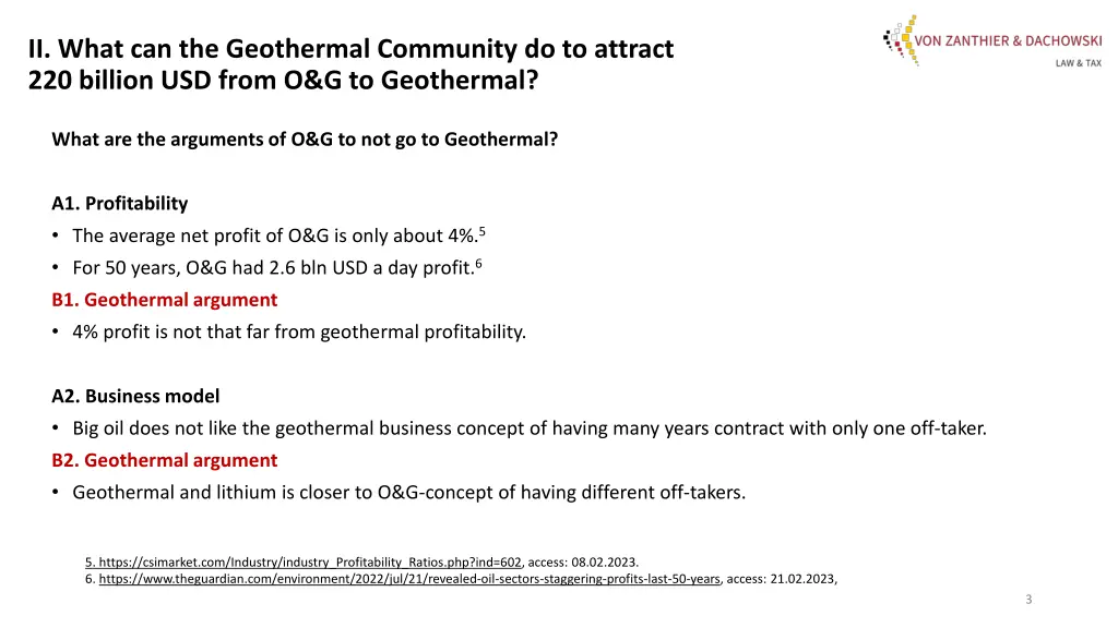 ii what can the geothermal community