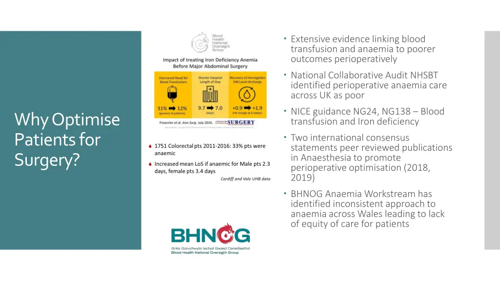 extensive evidence linking blood transfusion