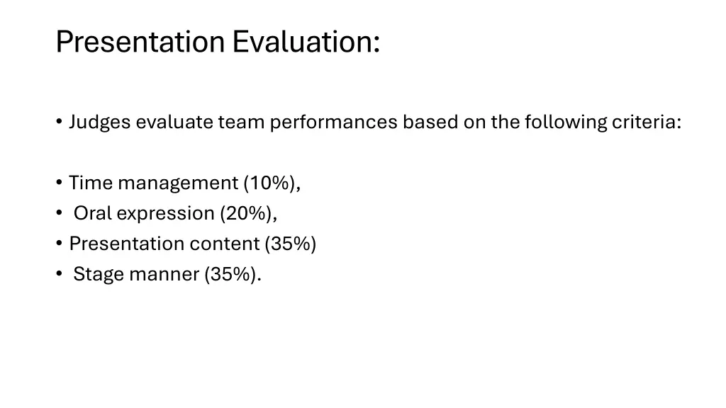 presentation evaluation