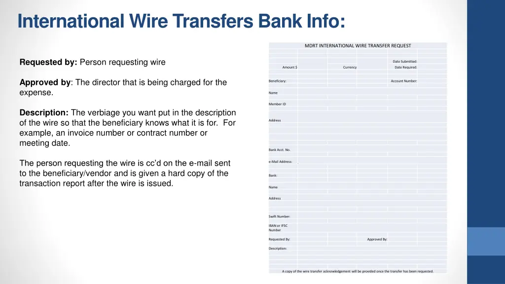 international wire transfers bank info 1