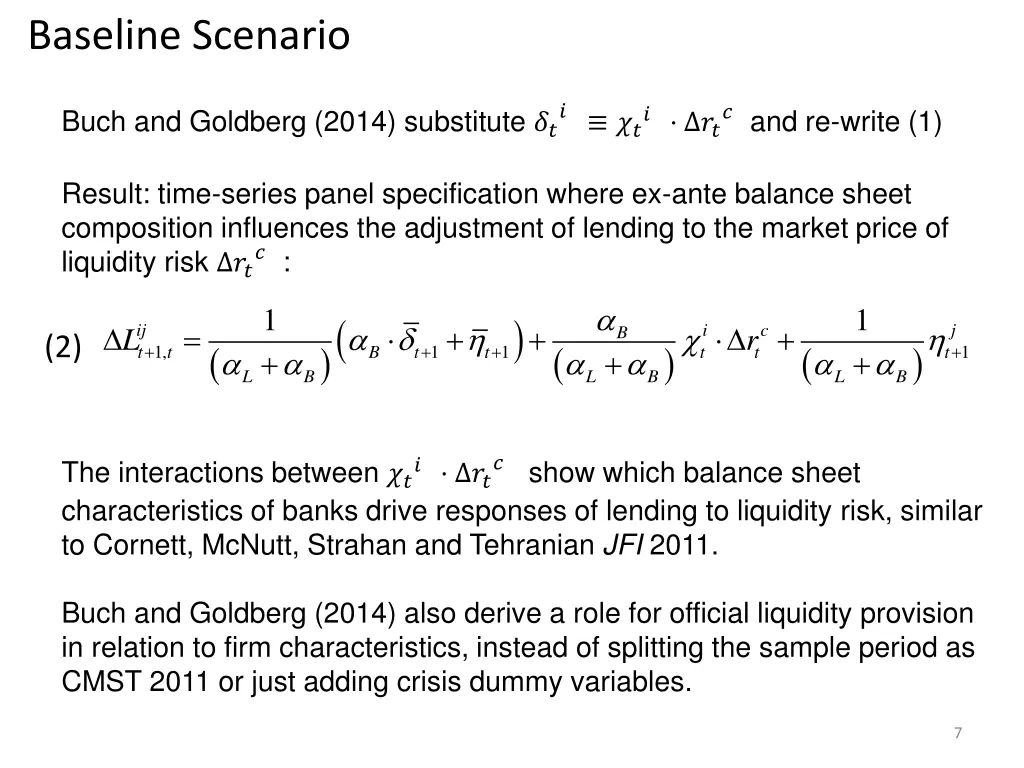 baseline scenario 2