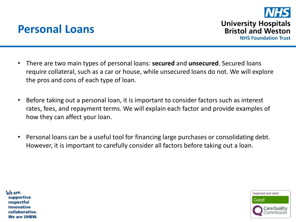 personal loans