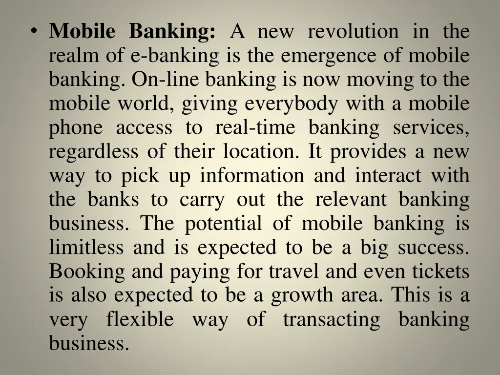 mobile banking a new revolution in the realm