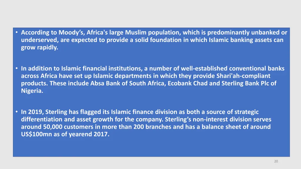 according to moody s africa s large muslim
