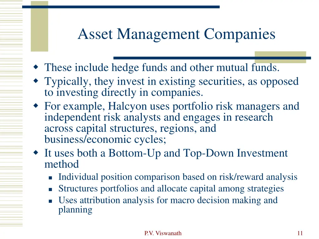 asset management companies