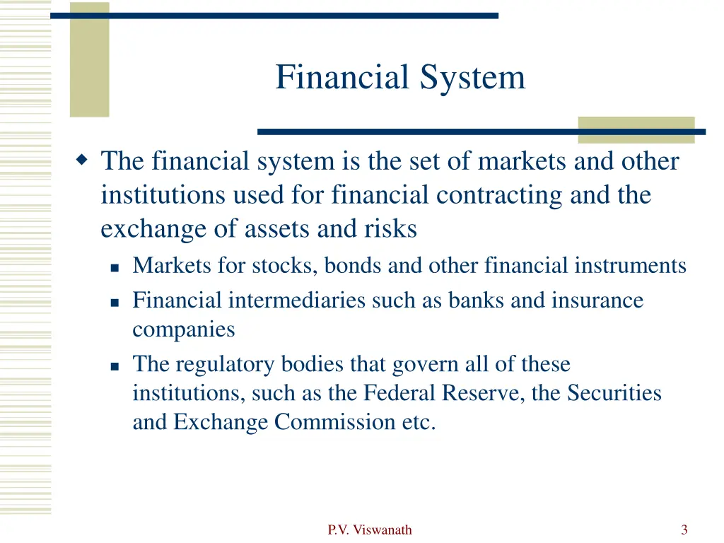 financial system
