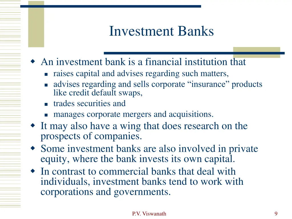 investment banks