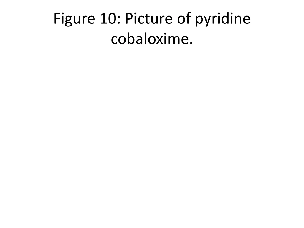 figure 10 picture of pyridine cobaloxime