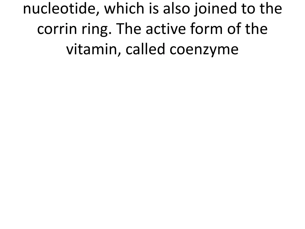 nucleotide which is also joined to the corrin