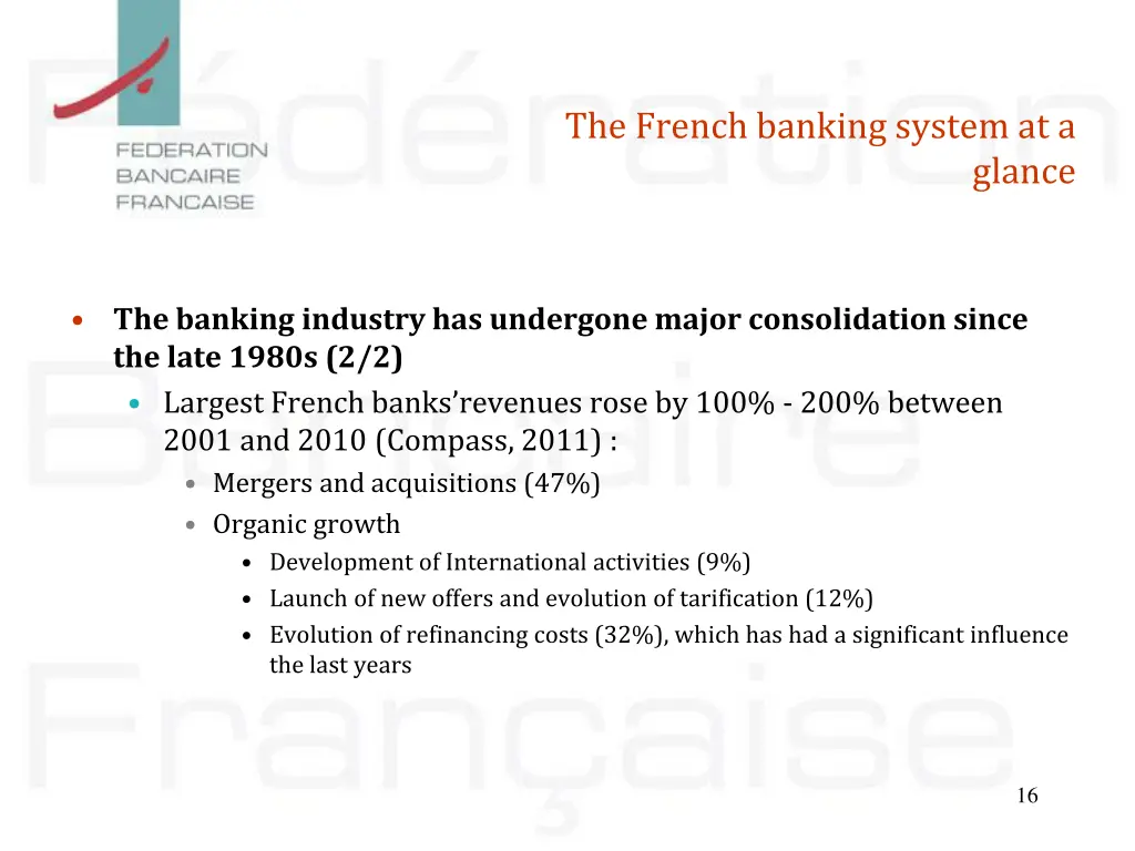the french banking system at a 10