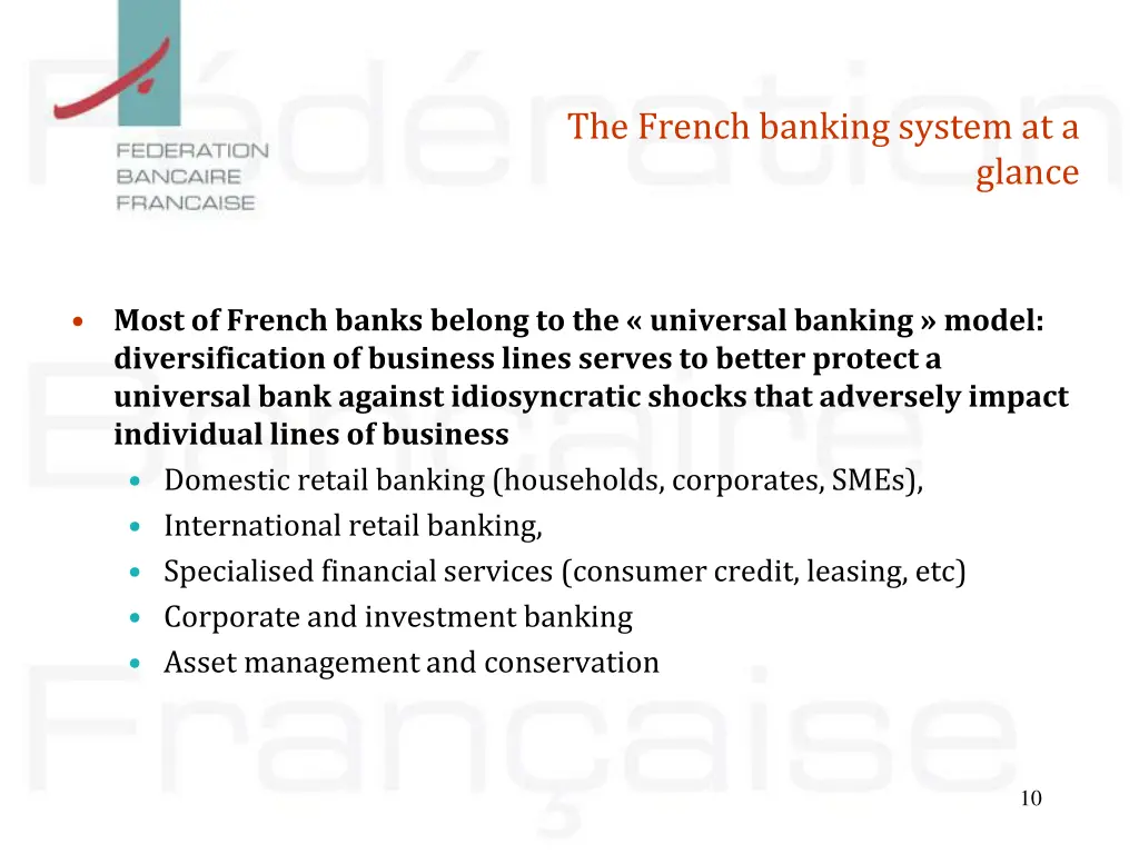 the french banking system at a 4