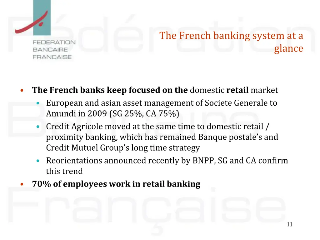the french banking system at a 5