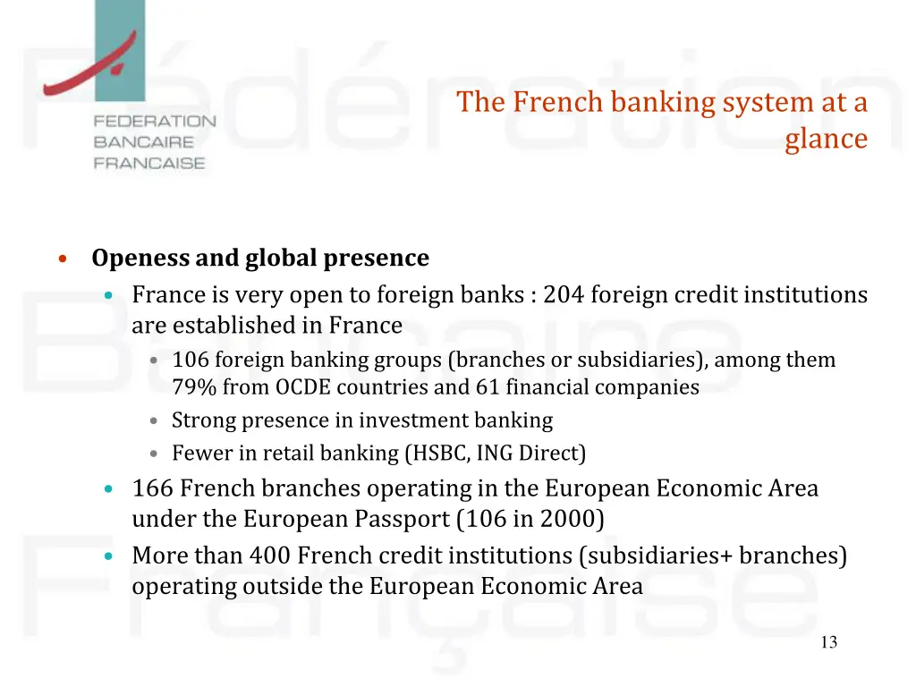 the french banking system at a 7