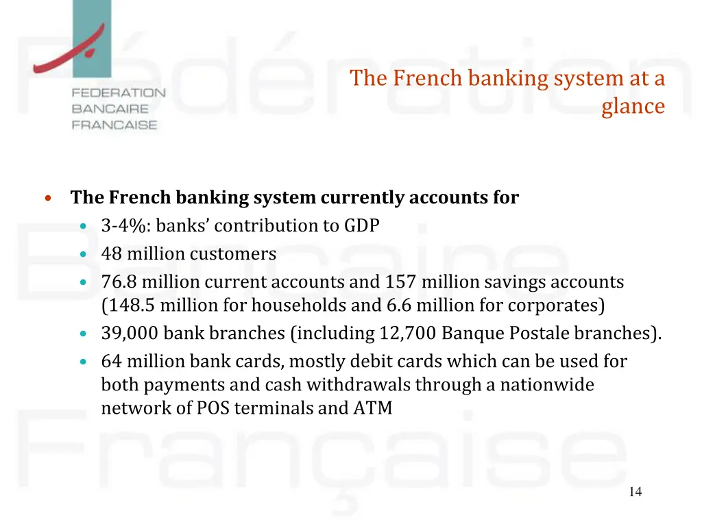 the french banking system at a 8