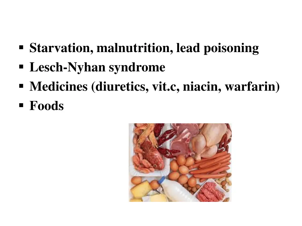 starvation malnutrition lead poisoning lesch