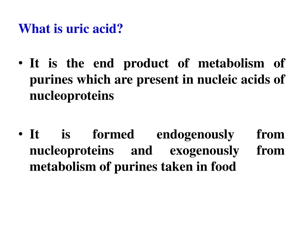what is uric acid