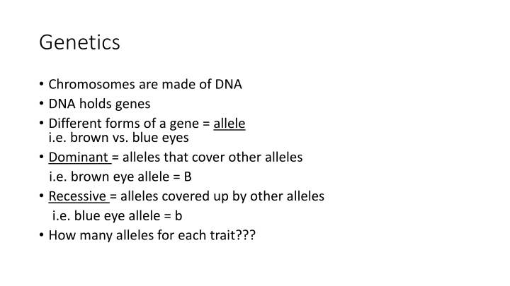 genetics