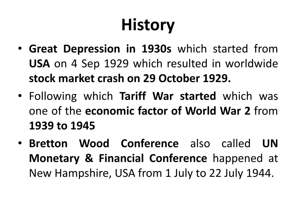 history