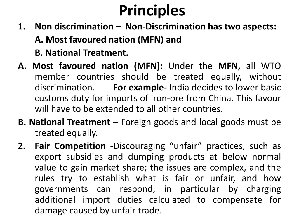 principles