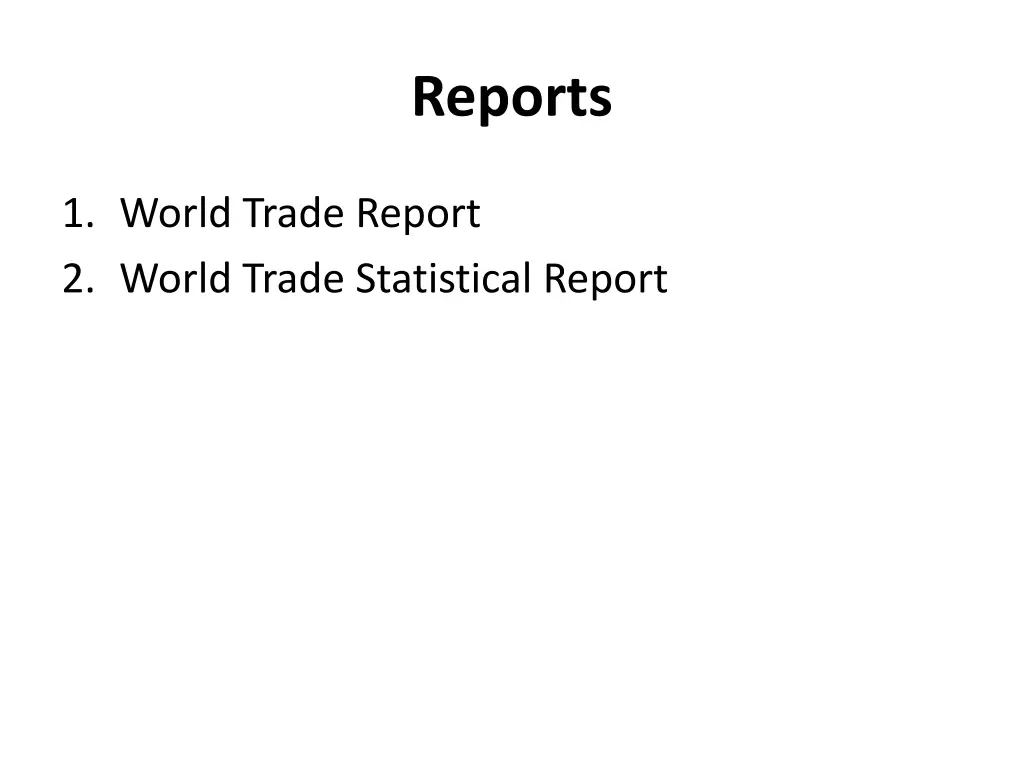 reports