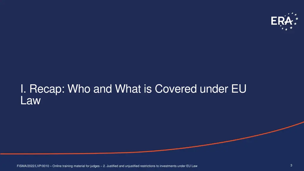 i recap who and what is covered under eu law
