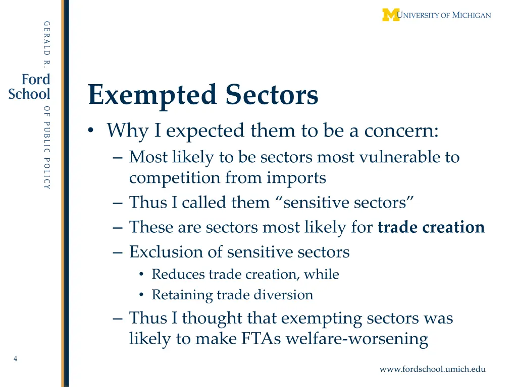 exempted sectors why i expected them