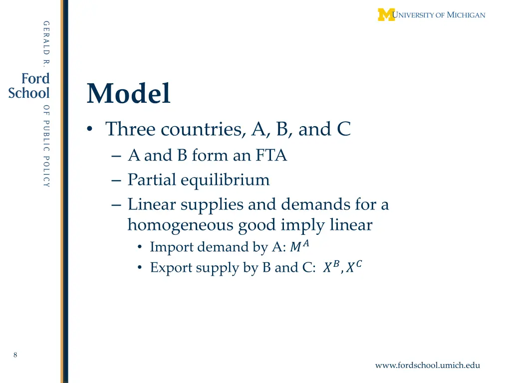model three countries a b and c a and b form