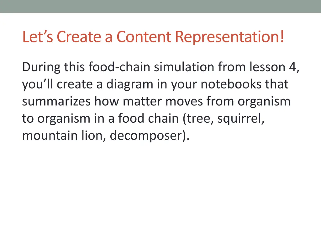 let s create a content representation