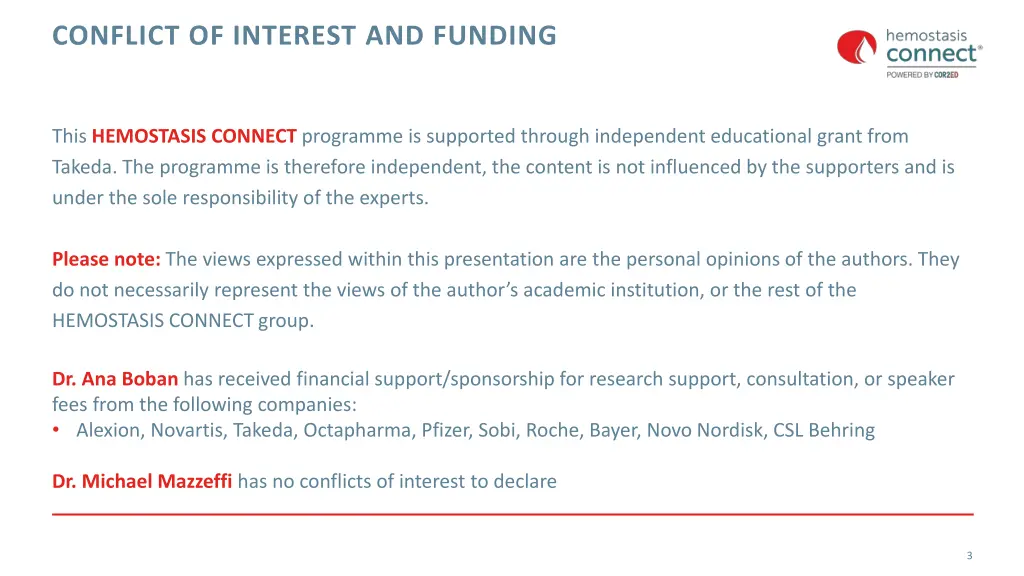 conflict of interest and funding