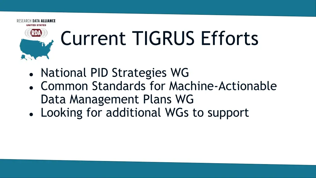 current tigrus efforts