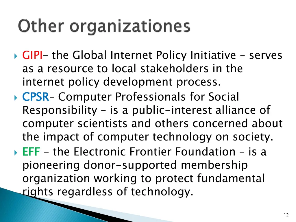 gipi the global internet policy initiative serves