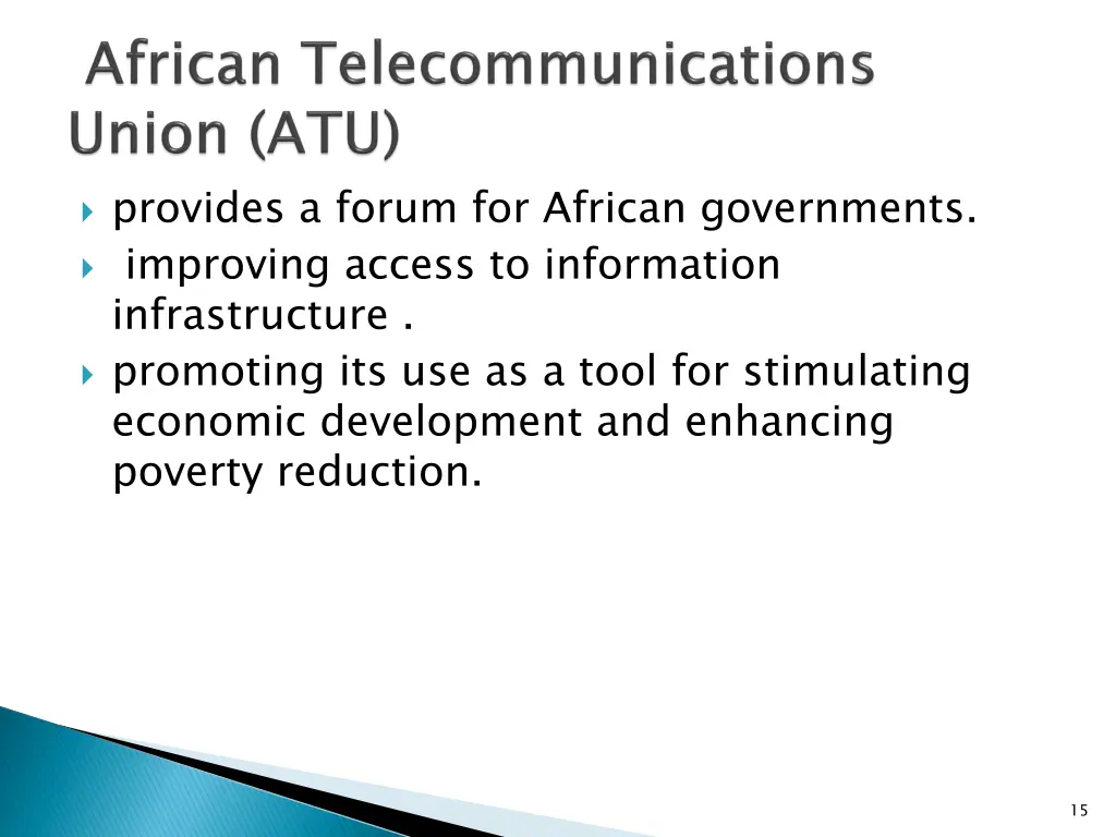 provides a forum for african governments