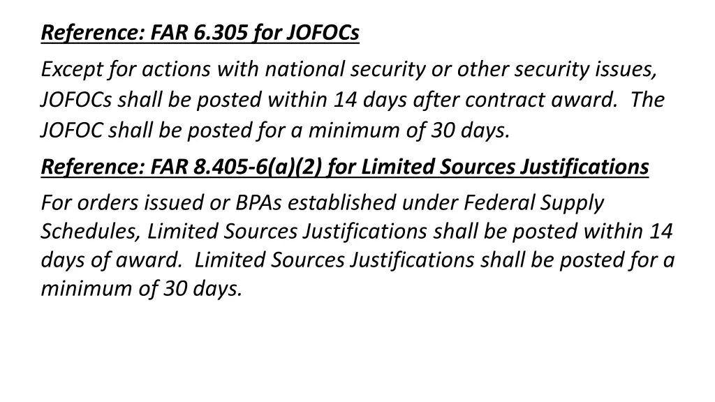 reference far 6 305 for jofocs