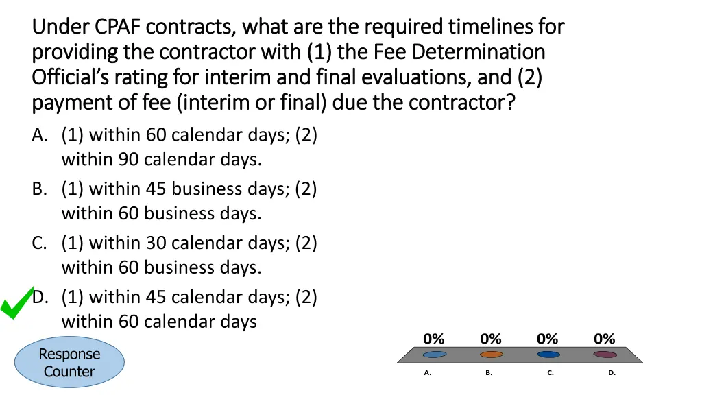 under cpaf contracts what are the required