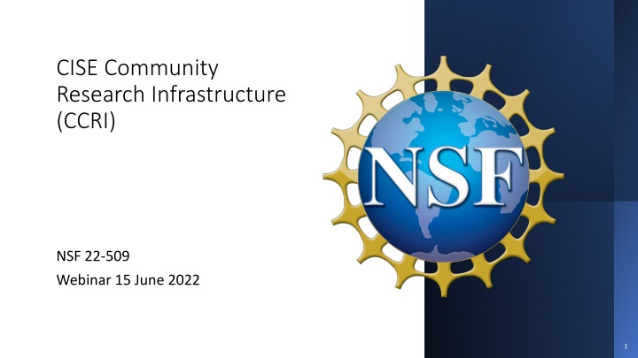 cise community research infrastructure ccri