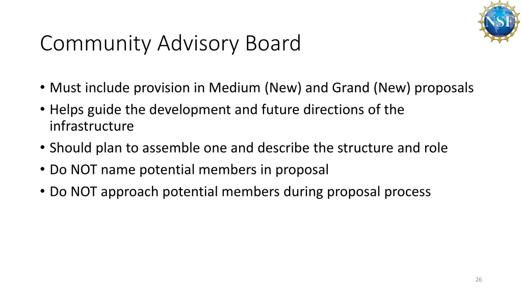 community advisory board