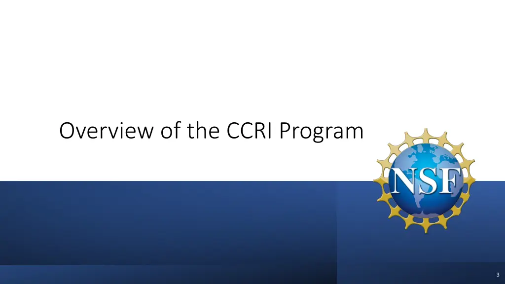 overview of the ccri program