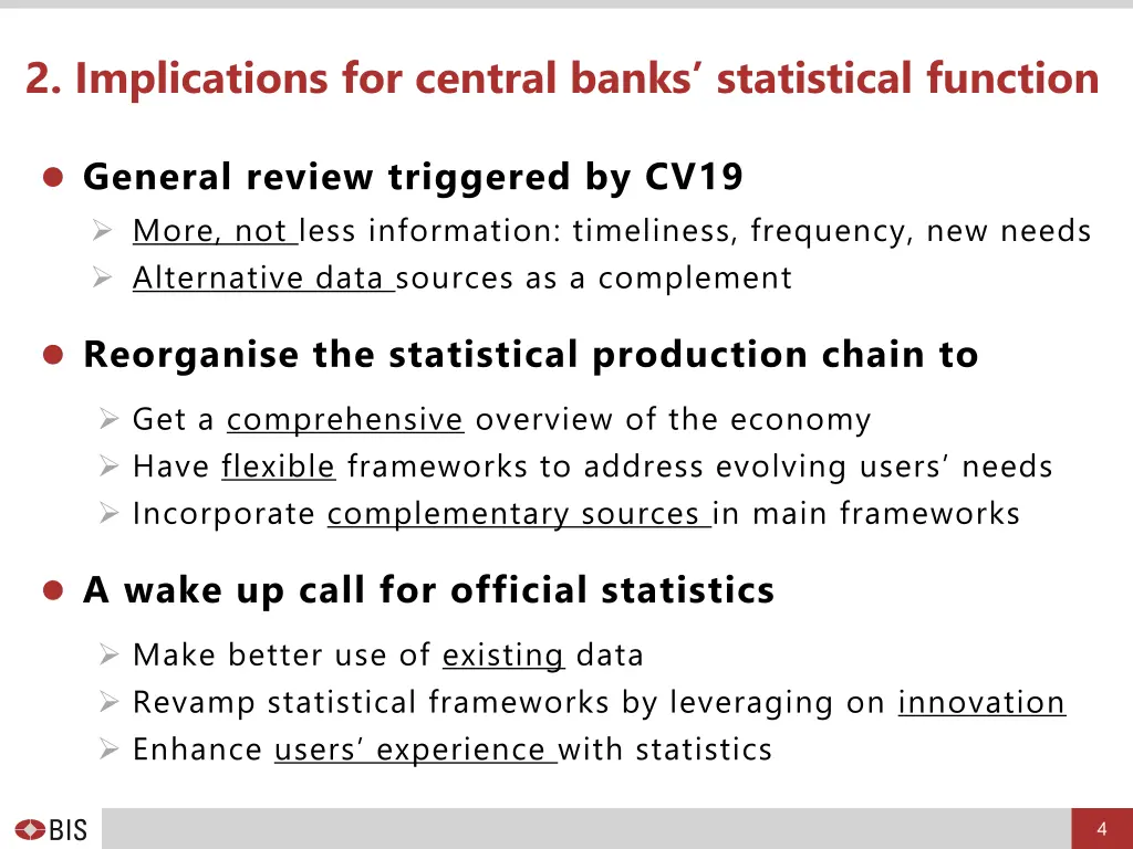 2 implications for central banks statistical