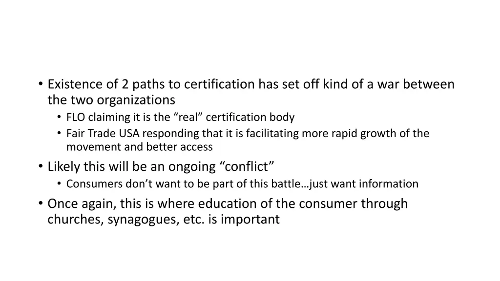 existence of 2 paths to certification