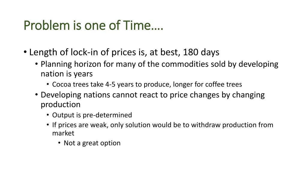 problem is one of time problem is one of time