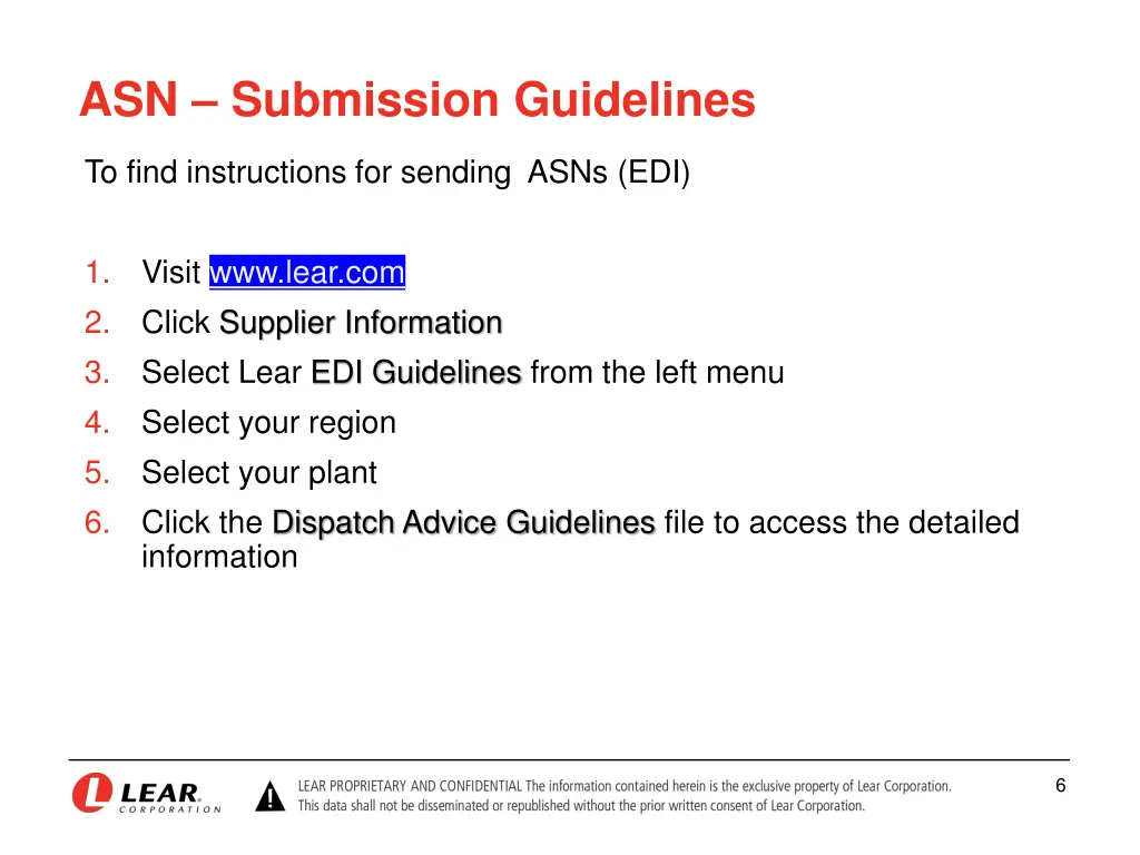 asn submission guidelines