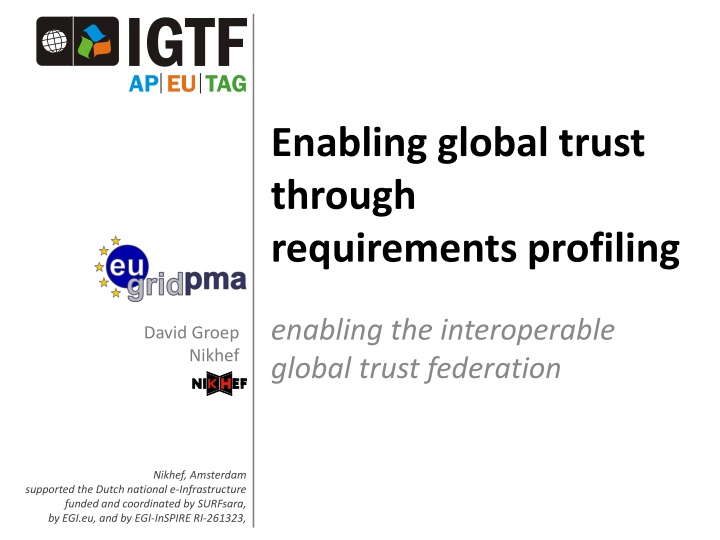 enabling global trust through requirements