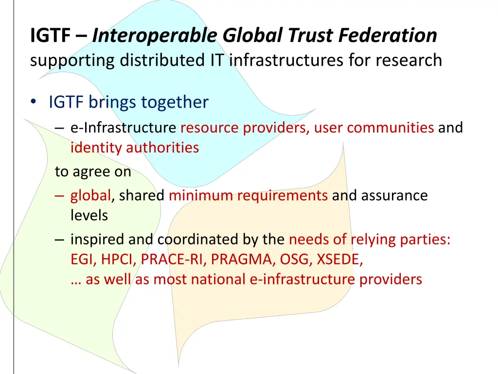 igtf interoperable global trust federation 1