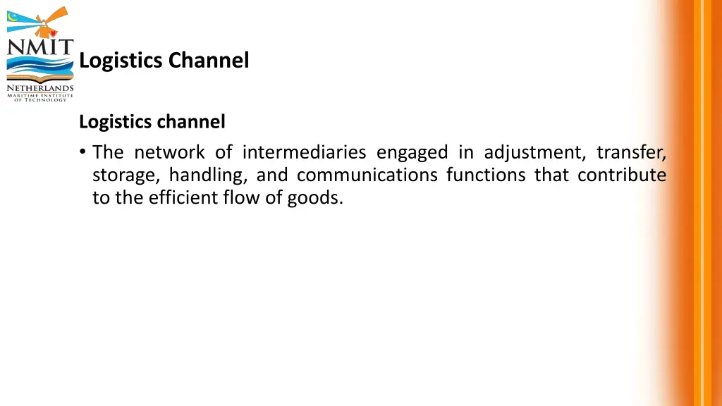 logistics channel