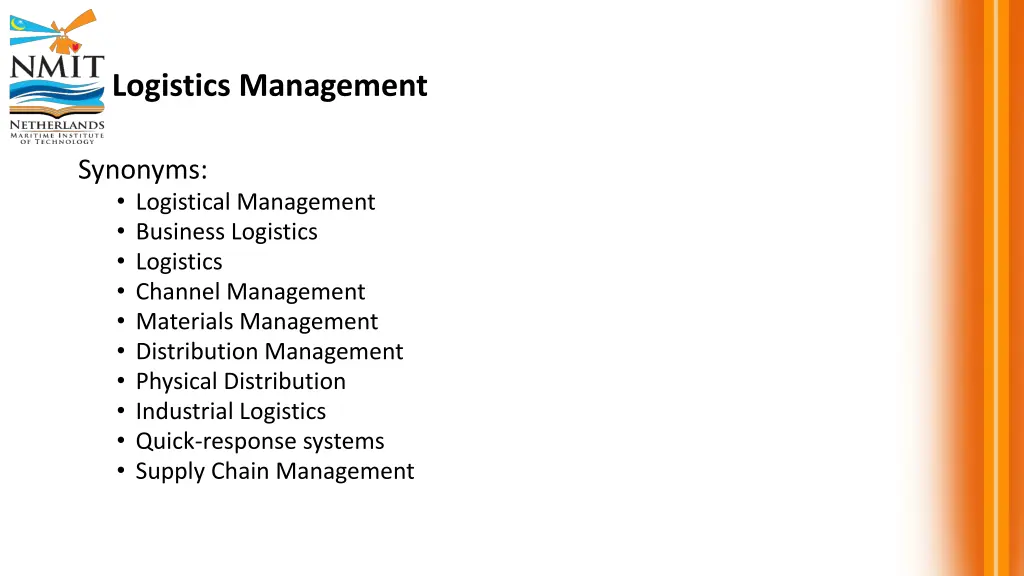 logistics management